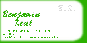 benjamin keul business card
